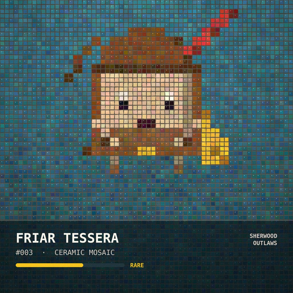 Friar Tessera HoodGo NFT in mosaic